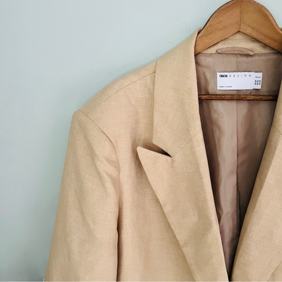 ASOS DESIGN Curve Long Line Single Button Blazer Size 20 (US) - Picture 3 of 5